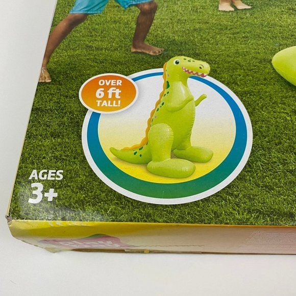 Play Day Inflatable Dinosaur Sprinkler Water Fun Toy - Picture 2 of 9